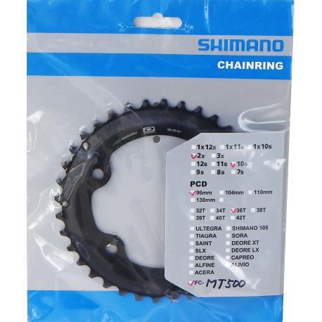 Plateau SHIMANO FC-MT500 2x10v - 36T